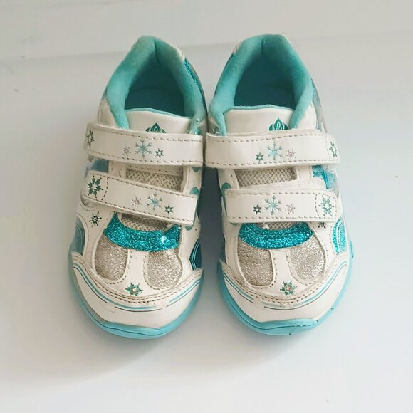 Disney's Frozen Anna & Elsa Shoes 7 Girls' Light-up Sneakers - Picture 5 of 7